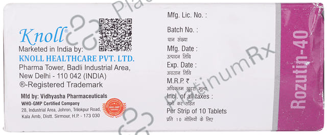 Rozutin 40mg Tablet 10s