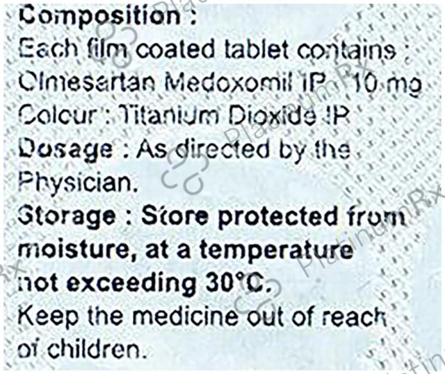 Olmehold 10mg Tablet