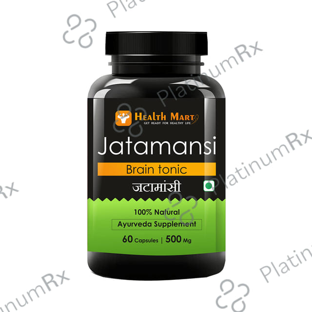Health Mart Jatamansi 500mg Brain Tonic Capsule