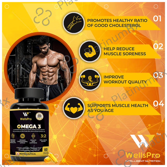 WellsPro Omega 3 Softgel Capsule 60s