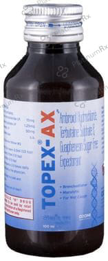Topex AX 50/15/1.5mg Expectorant Sugar Free 100ml