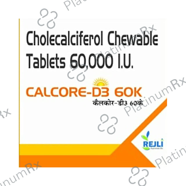 Calcore D3 60K Chewable Tablet 4s