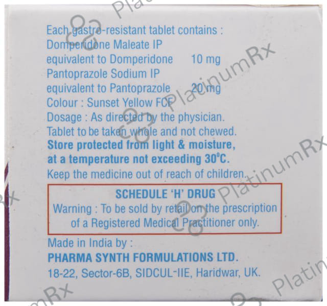 Domtac 10/20mg Tablet 10s