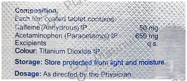 Leemol Activ 50mg/650mg Tablet