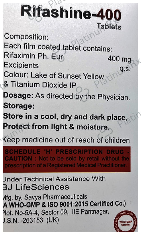Rifashine 400 Tablet