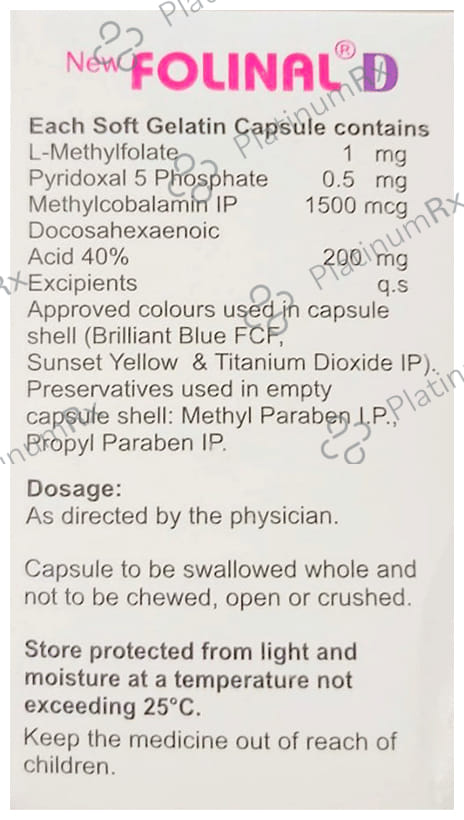 New Folinal D 5mg Capsule 10s