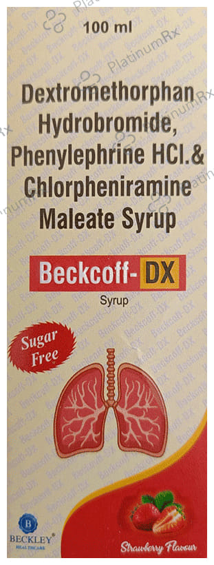 Beckoff-DX Syrup Strawberry Sugar Free