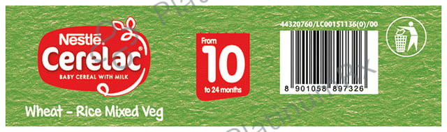 Nestle Cerelac Baby (10 months+) Cereal with Milk, Iron, Vitamins & Minerals - Wheat-Rice Mixed Veg