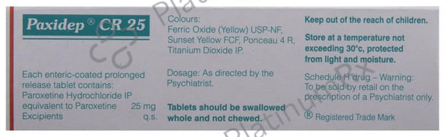 Paxidep CR 25mg Tablet 10s