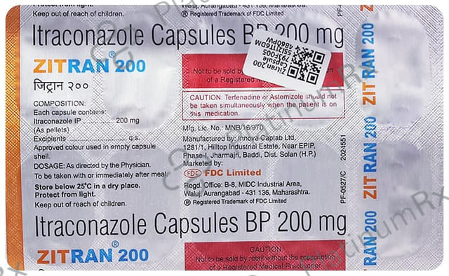 Zitran 200mg Capsule 10s