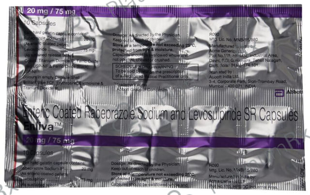 Enliva 20/75mg Capsule SR 10s