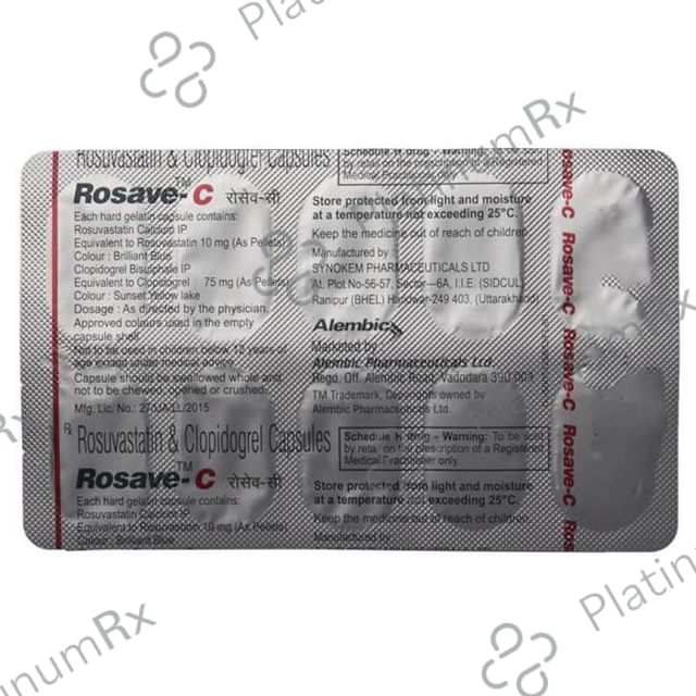 Rosave C 75/10mg Capsule 10s