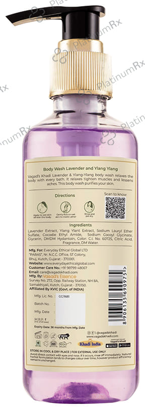 Vagad's Khadi Lavender & Ylang Ylang Herbal Body Wash