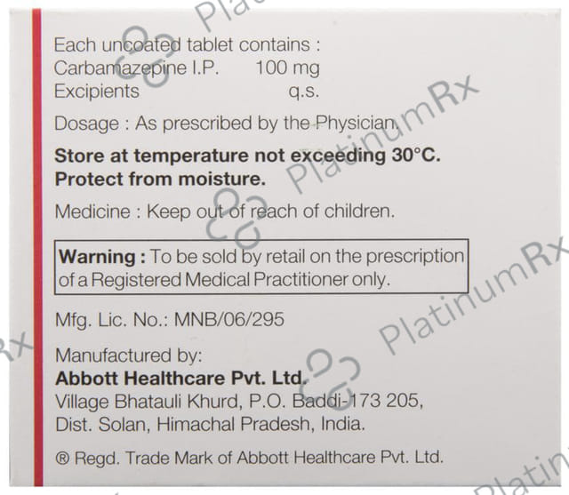 Mazetol 100mg Tablet 10s