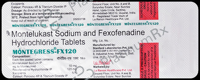 Montegress FX 10mg/120mg Tablet