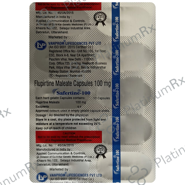 Safertine 100mg Capsule