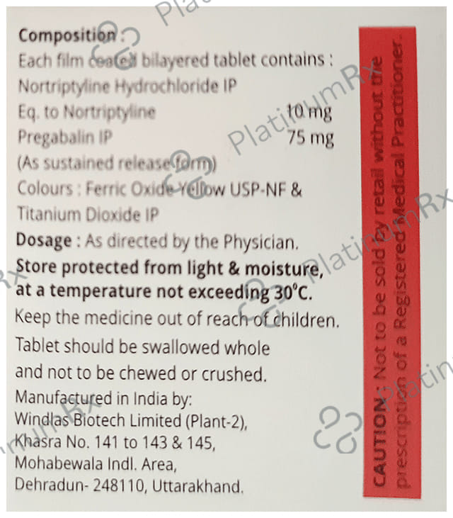 Pregavex NT Tablet SR 10s