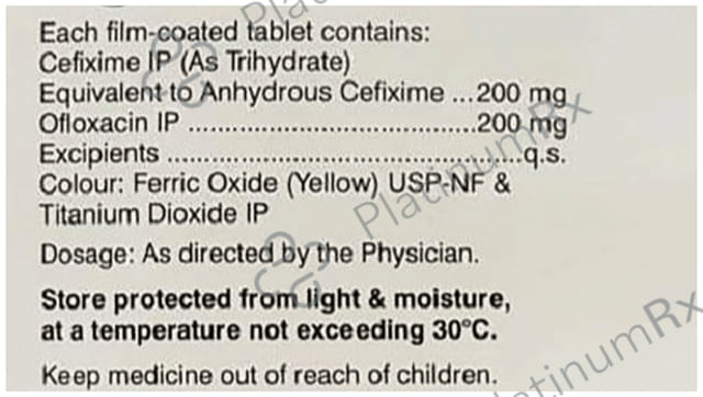 Ximeceff O 200mg/200mg Tablet