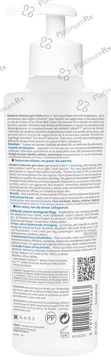 Bioderma Atoderm Intensive Gel Cream 200ml