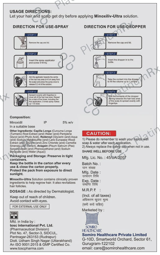Minoxiliv 5% Ultra Solution 60ml