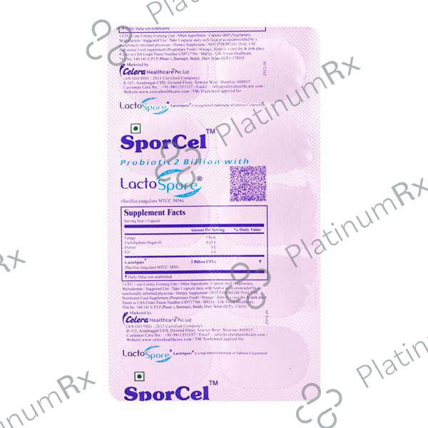 Sporcel Capsule 10s
