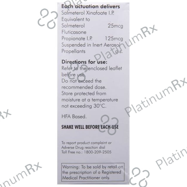 Esiflo 125/25mcg Transhaler 120MDI