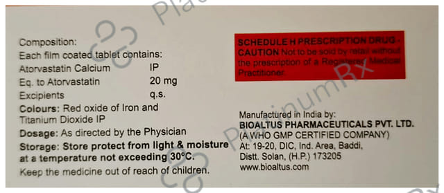 Atorment 20mg Tablet 10s