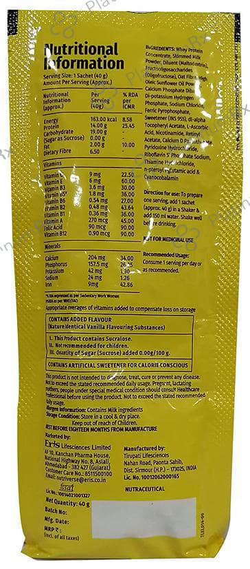 Prototal Whey Protein Sachet Creamy Vanilla