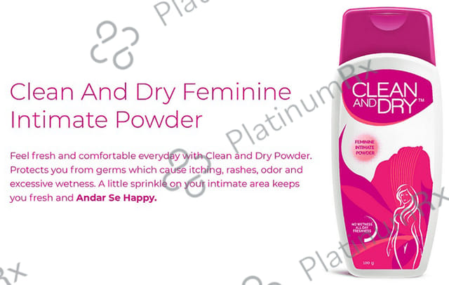 Clean and Dry Feminine Intimate Powder 100gm