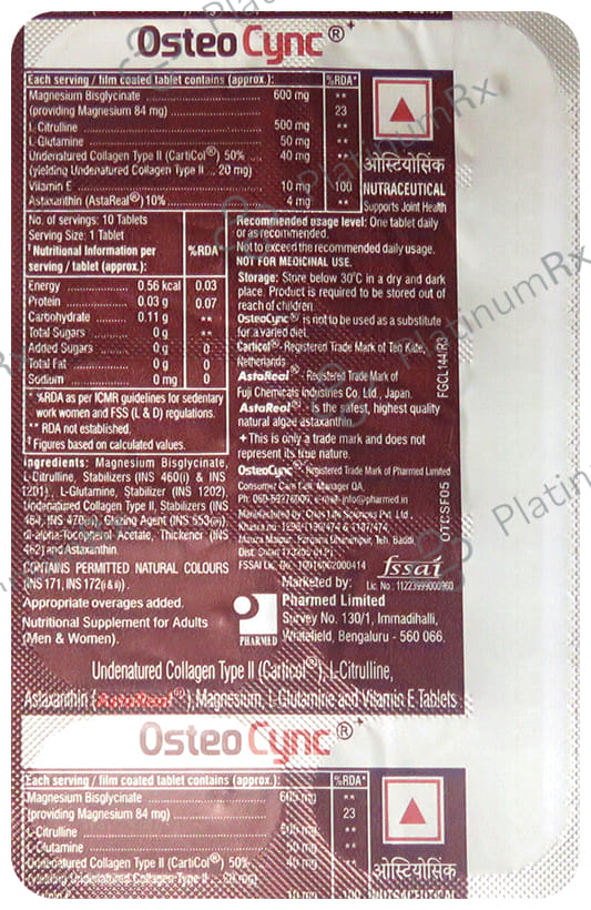 Osteocync Tablet 10s