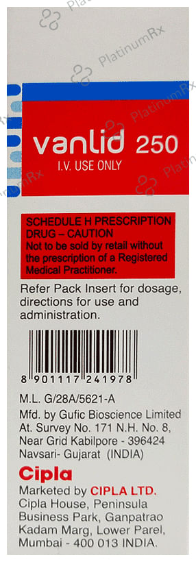 Vanlid 250mg Injection 5 ml