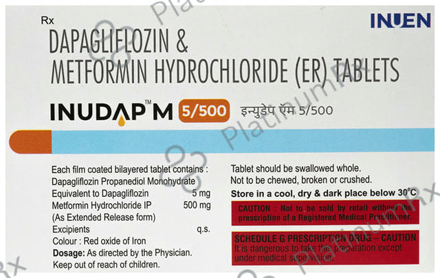 Inudap M 5/500 Tablet ER