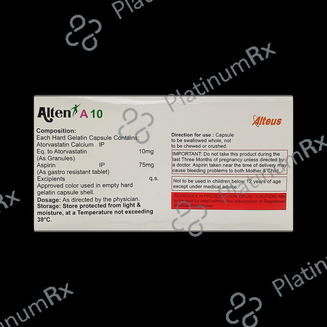 Alten A 10/75mg Capsule 15s