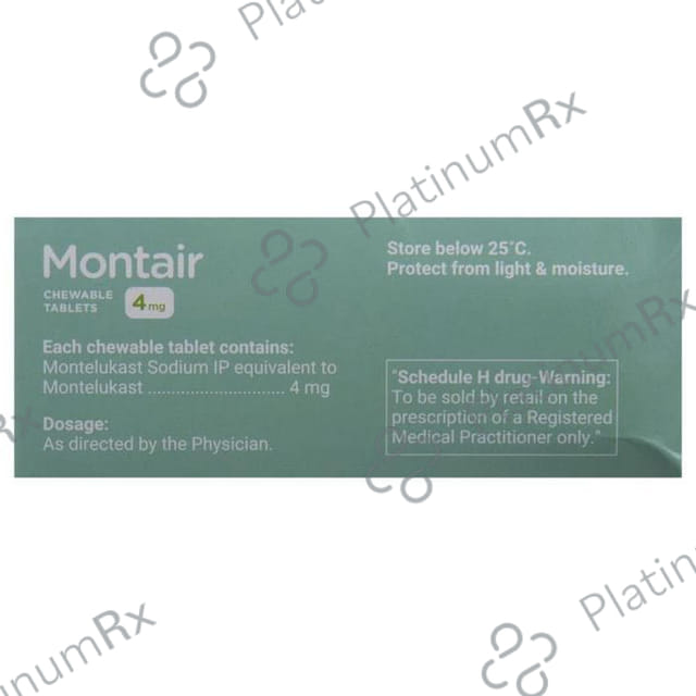 Montair 4mg Chewable Tablet 15s