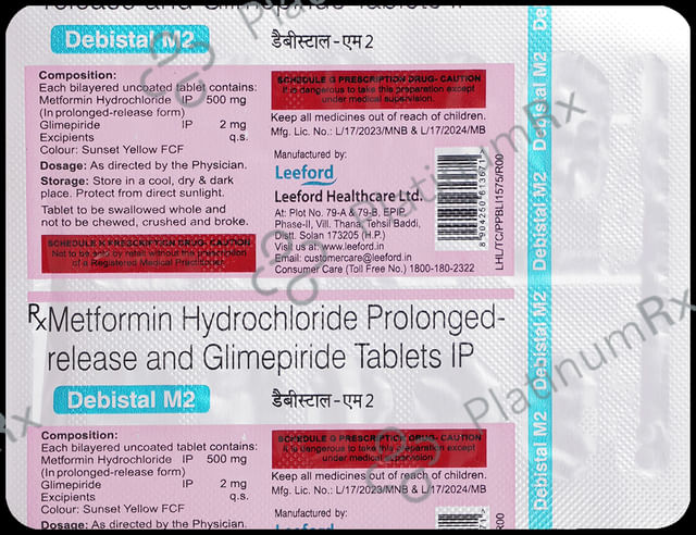 Debistal M 2/500mg Tablet 10s