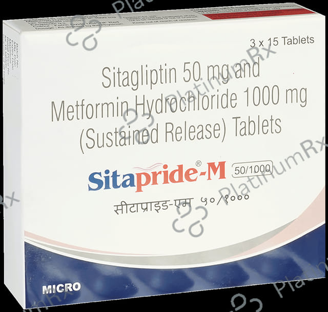 Sitapride M 50/1000mg Tablet SR 15s