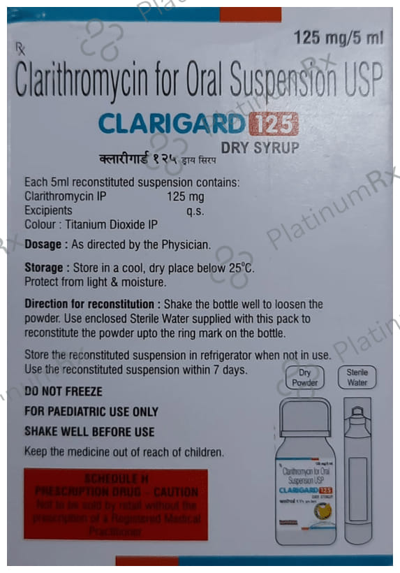 Clarigard 125mg Dry Syrup Banana 30ml
