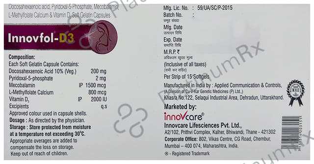 Innovfol D3 Capsule 15s