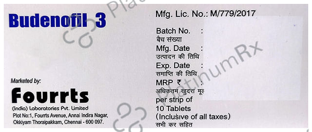 Budenofil 3mg Tablet CR 10s