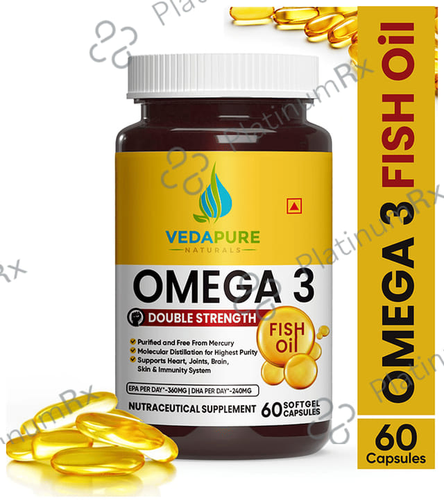 Vedapure Omega 3 Fish Oil Softgel Capsule 60s