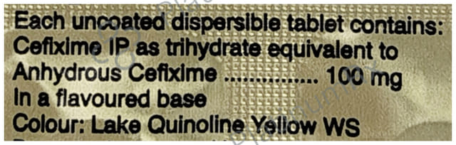 Ziprax DT 100mg Tablet 10s