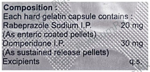 Rabedif 30/20mg Capsule 10s