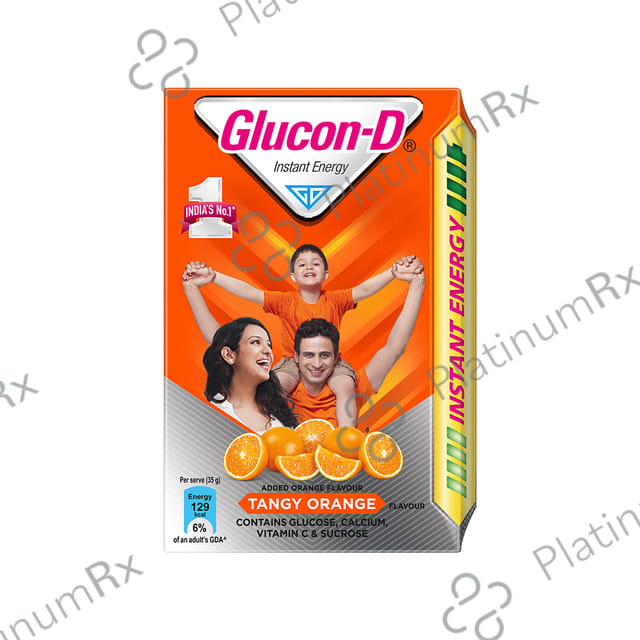 Glucon D with Glucose Tangy Orange Flavour Powder 450gm