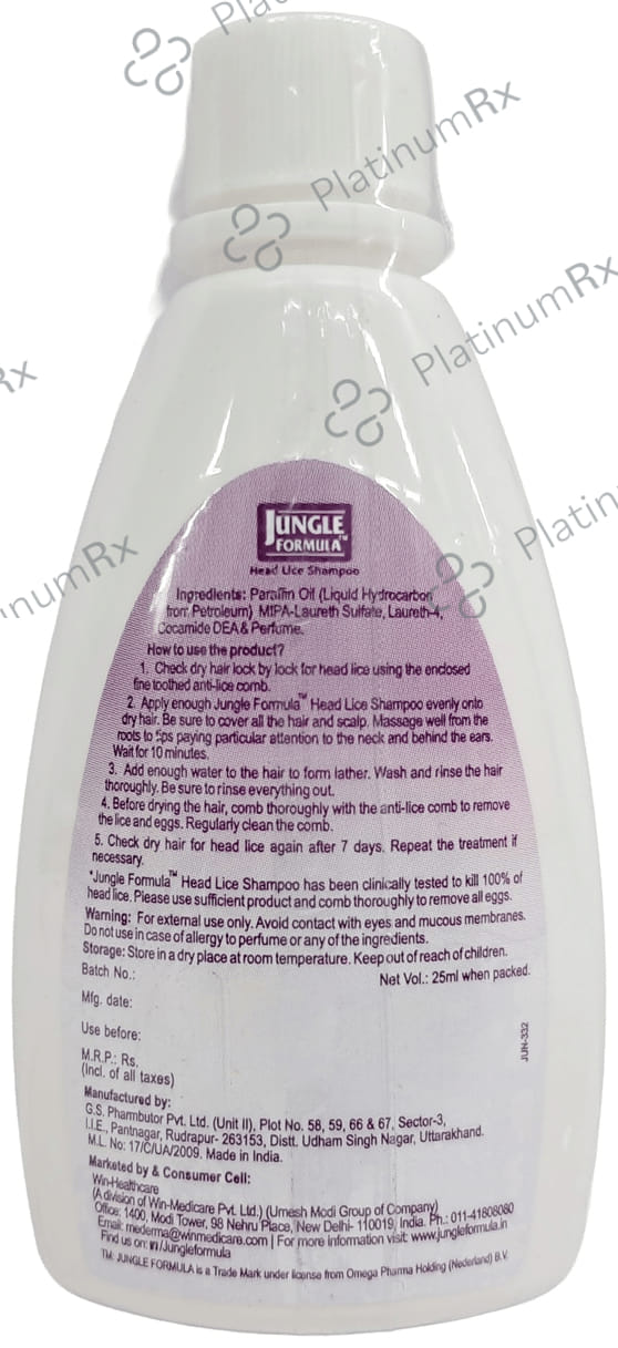 Jungle Formula Head Lice Shampoo