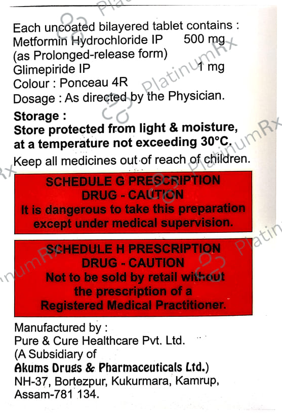 Glimeto M 1 Tablet SR