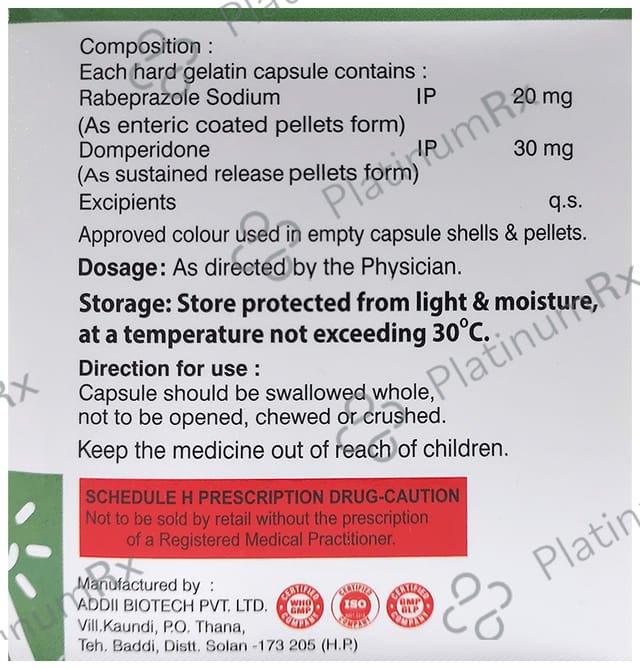 Bep D 20/30mg Capsule SR 10s