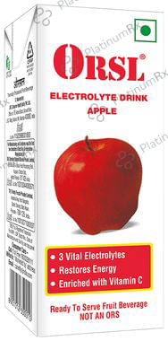 ORSL Electrolyte Drink Flavour Apple Liquid 200ml