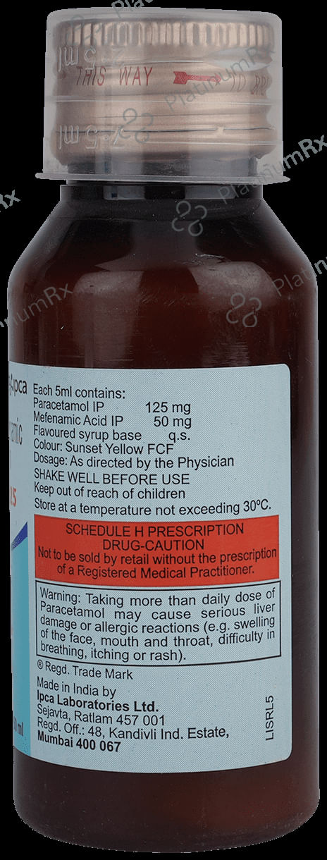 Pacimol MF 125 Oral Suspension
