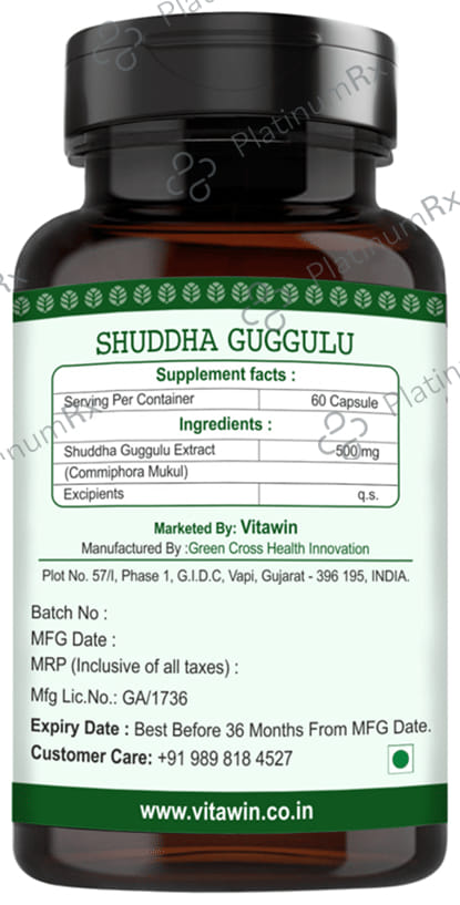 Vitawin Shuddha Guggulu Vegetarian Capsule