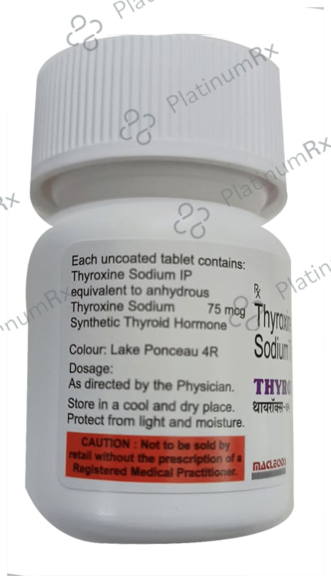 Thyrox 75mcg Tablet 120s